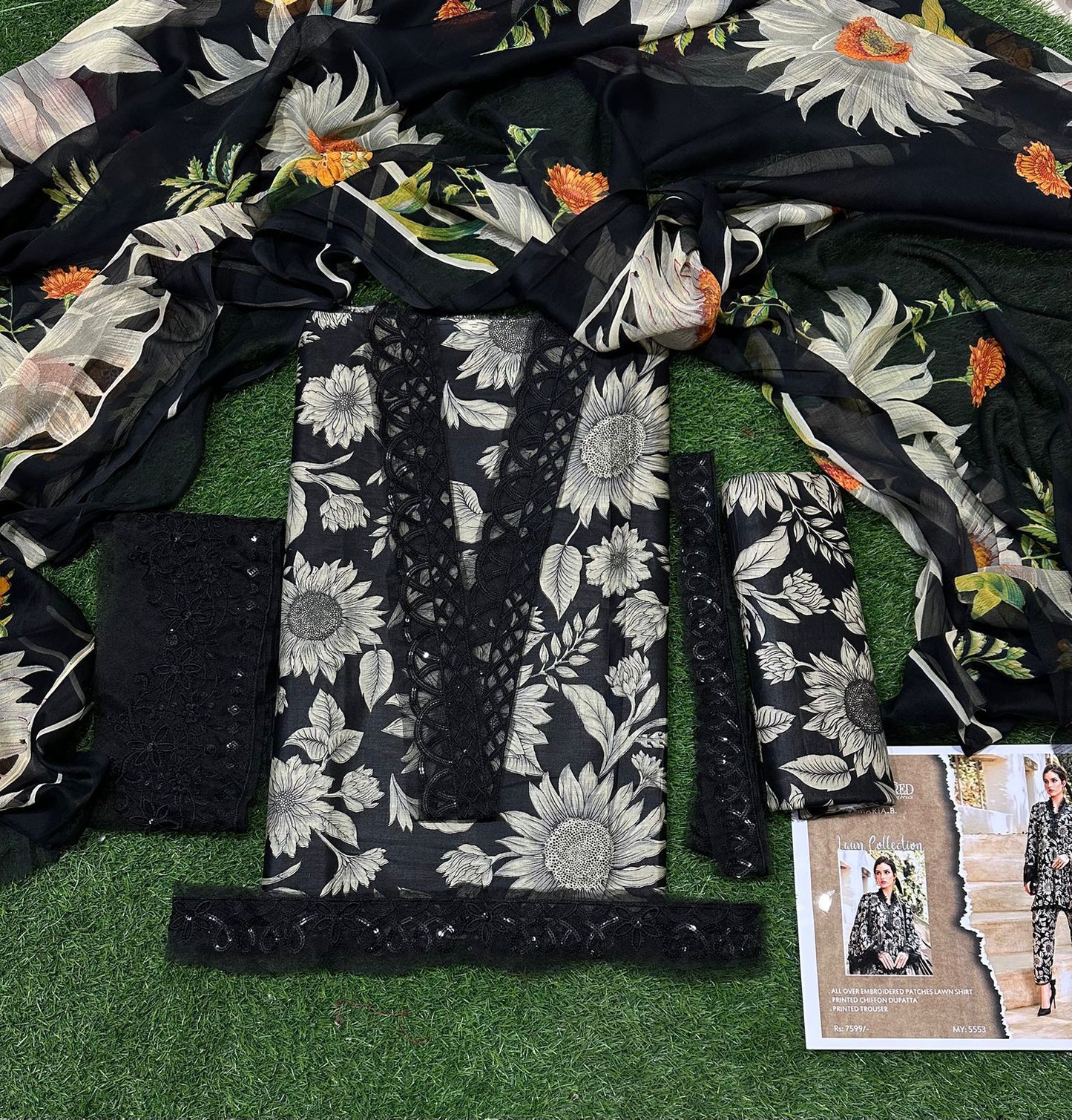*Alhamdulillah*
𝘽𝙧𝙖𝙣𝙙 : *maria b baroque iznik replica
𝙎𝙩𝙪𝙛𝙛: *lawn 3pc
