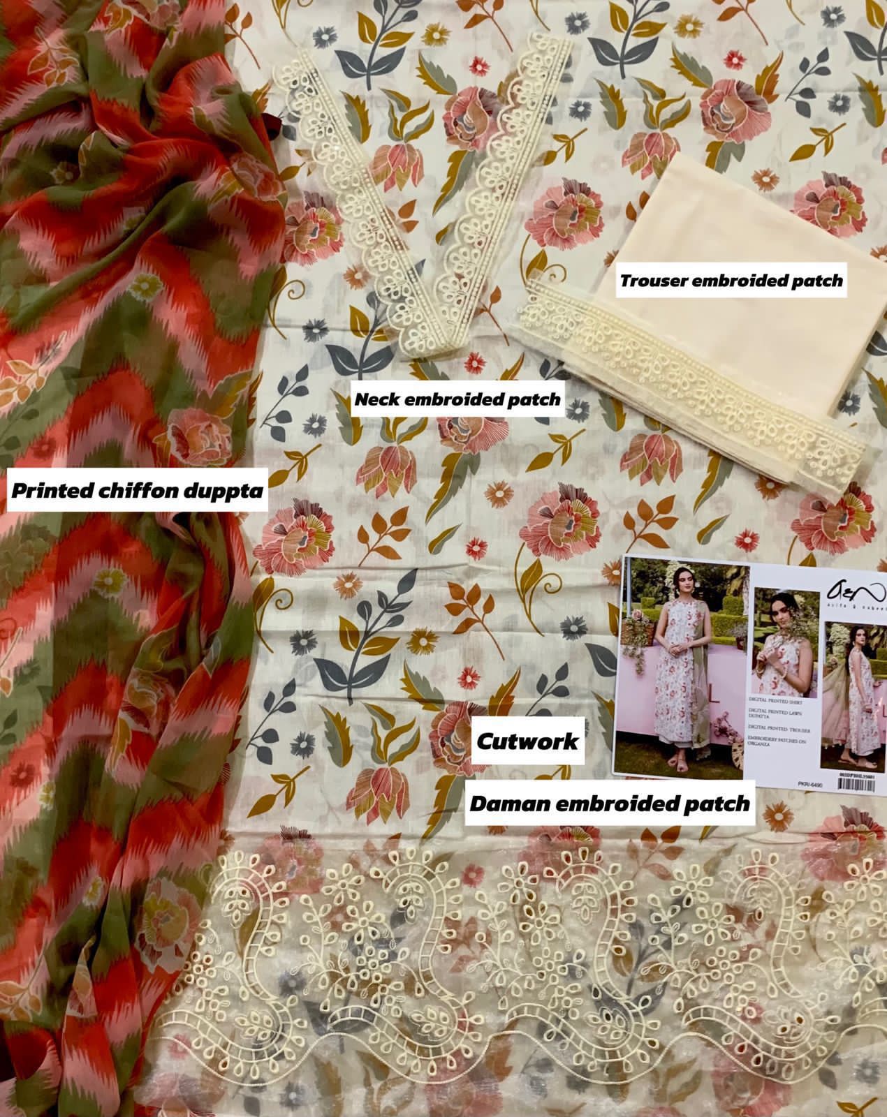 *Alhamdulillah*
𝘽𝙧𝙖𝙣𝙙 : *maria b baroque iznik replica
𝙎𝙩𝙪𝙛𝙛: *lawn 3pc